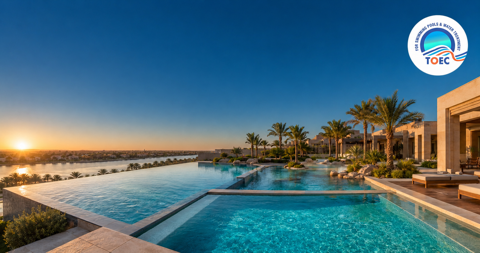 ypes of swimming pools designed by TOEC Swimming Pools in Egypt
